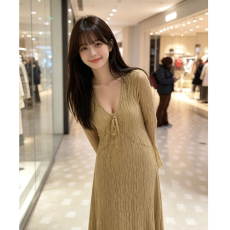 批发秋季大码女装胖mm显瘦V领气质长袖<b class='q'>连衣裙</b>法式复古温柔打底长裙
