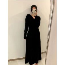 批发秋<b class='q'>冬</b>百搭针织款交叉领独特设计显瘦收腰高级阔腿裤两件套女 优雅