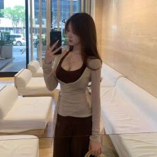 批发韩系设计感<b class='q'>套装</b>外套女内搭挂脖吊带背心秋两件套上衣新款