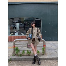 批发风衣外套女款新款秋季巨好看短款小个子英伦风穿搭<b class='q'>大</b>衣