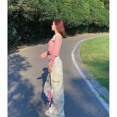 批发露肩长袖独特别致百搭外穿甜美假两新款时尚<b class='q'>显瘦</b>气质简约