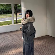 批发座山雕服外套女<b class='q'>冬</b>季新款衣加加厚派服小个子短款百搭时尚