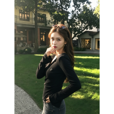 批发简约甜美休闲纯欲高级新款百搭时尚显瘦气质<b class='q'>韩版</b>修身优雅