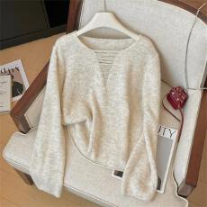 批发软糯慵懒风毛衣<b class='q'>打底衫</b>女秋冬季<b class='q'>韩版</b>显瘦百搭针织衫时尚洋气上衣