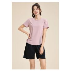 批发夏季跑步速干健身服女套<b class='q'>装</b>宽松显瘦晨跑步有氧训练运动服运动套<b class='q'>装</b>