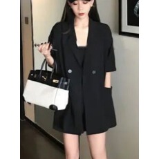 批发2026夏季洋气气质<b class='q'>职业</b>韩版西装短裤三件<b class='q'>套装</b><b class='q'>女</b>