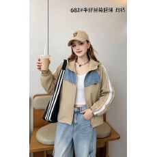批发牛仔拼接百搭休闲外套女2026秋季新款设计感冲锋衣撞色夹克上衣潮