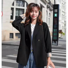 批发网红小个子西装外套女韩版宽松秋冬英伦风<b class='q'>百搭</b>黑色西服ins潮