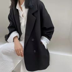 批发小<b class='q'>西装</b>外套女2026春秋季新款时尚韩版气质宽松学院风西服女上衣潮