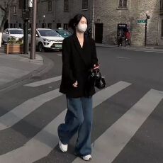 春秋黑色西装2026外套女韩版新款高级小个子宽松休闲西服正肩外套
