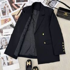 批发高端黑色新款免烫休闲秋季西服高级气质显瘦通勤爆款西装外套上衣