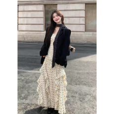 批发黑色高级感<b class='q'>西装</b>外套女春秋新款女神范休闲宽松气质显瘦小西服上衣