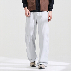 批发新款潮牌长裤男秋冬宽松直筒户外登山冲锋裤防泼水运动休闲裤