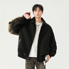 批发开学秋季工装风男士外套初秋2026新款宽松时尚百搭潮牌<b class='q'>夹克</b>男