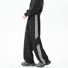 批发潮流百搭宽松直筒裤长裤男<b class='q'>春</b>秋款运动休闲裤子男裤卫裤