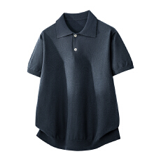 批发男士翻领短袖polo衫男夏季宽松2026新款半袖<b class='q'>t</b><b class='q'>恤</b>休闲上衣