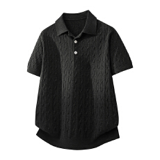 批发短袖polo衫男款痞帅高级感2026新款翻领体恤上衣夏季百搭