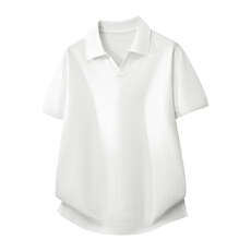 男士重磅翻领polo衫男短袖2026新款夏季男装美式T恤上衣半袖