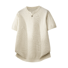 批发男士重磅t恤短袖夏季美式2026新款简约舒适体恤上衣