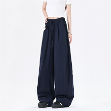 日系宽松直筒裤男士2026夏季潮牌休闲运动百搭显瘦长裤子