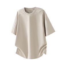 批发2026夏季新款T恤宽松圆领基础260克重磅打底衫高级感半袖上衣