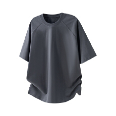 批发潮牌美式解构拼接圆领短袖T恤男2026新款百搭运动休闲上衣