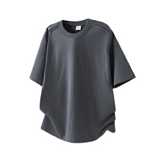 批发潮牌美式解构拼接圆领短袖T恤男夏季2026新款百搭休闲上衣