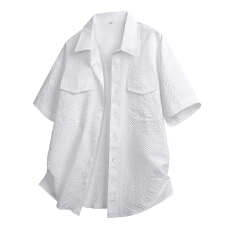 批发加大码短袖<b class='q'>衬衫</b><b class='q'>男</b>夏季2026新款<b class='q'>衬衣</b>胖子加肥加大宽松<b class='q'>休闲</b>透气上衣