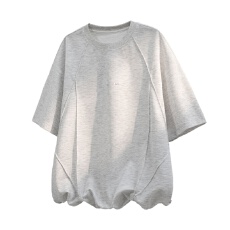 批发<b class='q'>加大</b>码美式宽松休闲百搭短袖T恤男士夏季2026新款透气凉感上衣