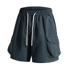 批发吉普专版美式纯棉休闲裤<b class='q'>男</b>士夏季2026新款大口袋档口透气凉感五分