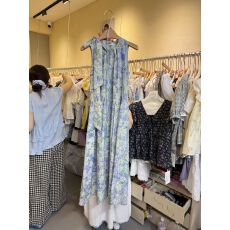 批发韩版2026年夏季潮流韩国<b class='q'>东大门</b>新款碎花小清新淑女背心休闲<b class='q'>连衣裙</b>
