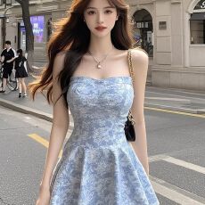 批发2026年新品夏季抹胸新款法式漂亮短款<b class='q'>礼服</b>气质连衣<b class='q'>裙</b>