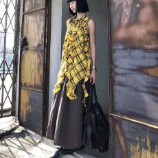 批发两件套装夏季新款韩版<b class='q'>无袖</b>不规则长背心上衣半身裙子中长款甜辣潮