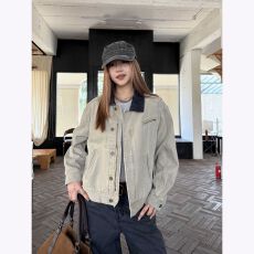 批发美式水洗高街宽松工装夹克外套男女秋季newvintage复古牛仔上衣潮
