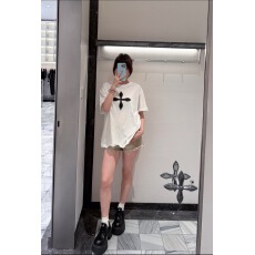 批发2026新款梦境十字花复古阔身Tee纯棉甜酷废土宽松<b class='q'>T</b><b class='q'>恤</b>圆领短袖