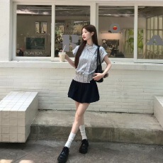 批发高级感不规则衬衫半身裙套装女2026夏新款时髦休闲通勤两件套