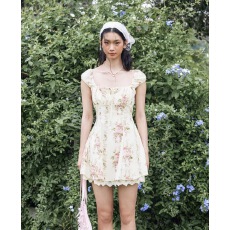 批发<b class='q'>明星</b>同款CIDERS正品美式背心裙夏吊带连衣裙碎花裙