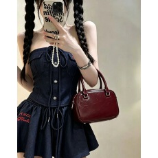 批发甜美风设计感系带抹胸上衣<b class='q'>女</b>夏季半身<b class='q'>裙裤</b>两套