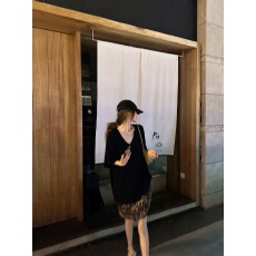 尤尼尼专属面膜t基础纯色五分袖T恤显瘦百搭宽➕半裙
