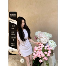 批发实穿领域不费力美女感 韩系低饱和度一字领连衣裙瑞秋裙