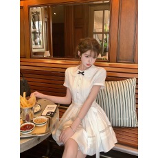 批发Tomoyois柔纱午后 精致小公主设计感蝴蝶结少女甜美<b class='q'>娃娃</b>裙蓬蓬裙