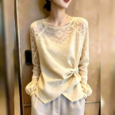 BY31232# 法式绝美单穿小上衣女秋季新款今年流行独特重要场合气质小衫  服裝批發女裝批發服飾貨源