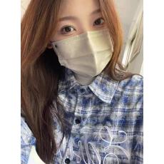 批发2026新款美式高街字母刺绣格子衬衫春夏款设计感小众蓝色上衣外套