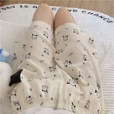 批发爆款百搭短裤泡泡棉薄款夏季可外穿小狗狗可爱甜美网红遛弯家居裤