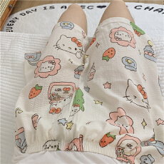 批发爆款百搭短裤泡泡棉薄款夏季可外穿<b class='q'>卡通</b>可爱甜美网红遛弯家居裤