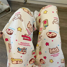 批发爆款简约百搭长裤泡泡棉薄款夏季可外<b class='q'>卡通</b>可爱休闲遛弯家居裤