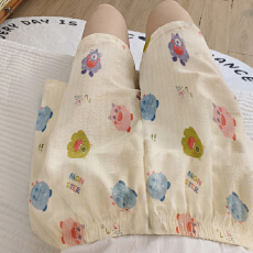 批发爆款百搭短裤泡泡棉薄款夏季可外穿可爱怪兽高级休闲遛弯家居裤