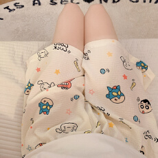 批发爆款百搭短裤泡泡棉薄款夏季可外穿<b class='q'>卡通</b>可爱搞笑休闲遛弯家居裤