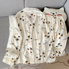 批发云朵棉翻领系列春<b class='q'>夏</b>季薄款可外穿睡衣长袖企鹅<b class='q'>宝宝</b>可爱休闲<b class='q'>套装</b>