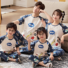 批发超火<b class='q'>亲子</b>装夏季纯棉t恤<b class='q'>套装</b>一家四口男女童高级感母女父子温馨